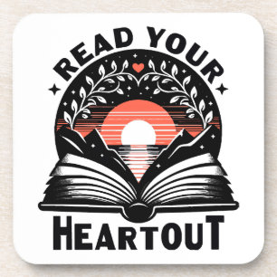 Posavasos Amante de la lectura Lee tu corazón Libro Nerd