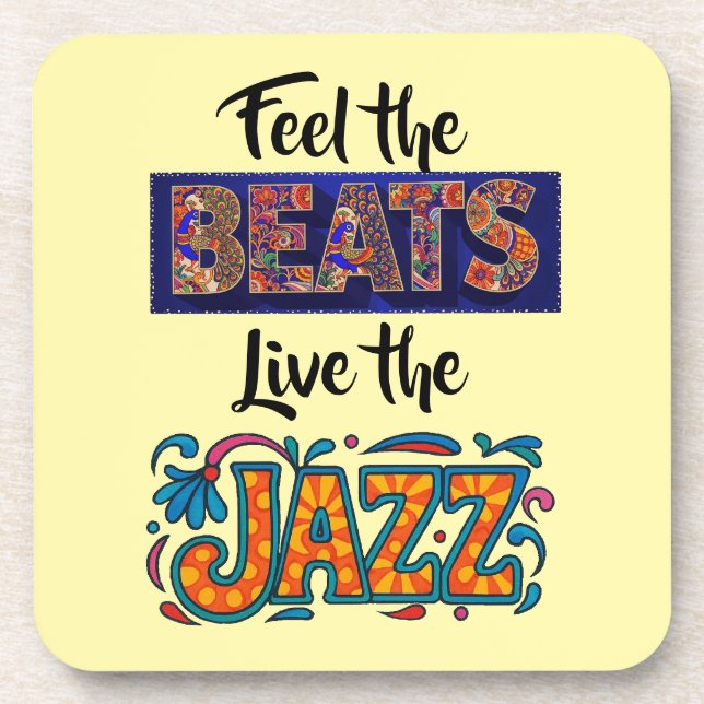 Posavasos Amante de la música jazz (Frente)