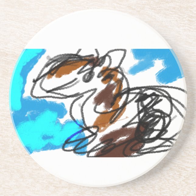 Posavasos Amante de los caballos (Frente)