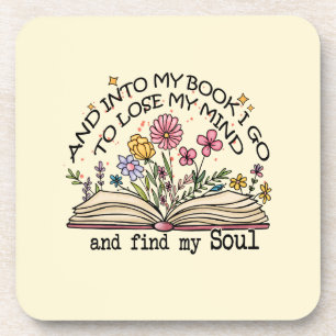Posavasos Amante del libro floral
