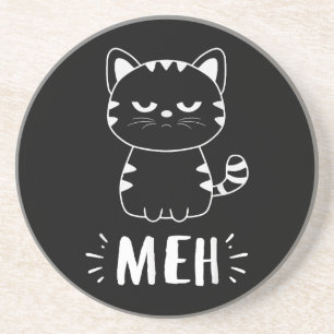 Posavasos Amantes de gatos Meowy Mujeres Chicas Meh Gato - G