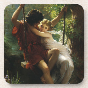 Posavasos Amantes de una Swing. Primavera de Pierre Auguste 