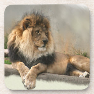 Posavasos Amantes del León Rey de la Jungla