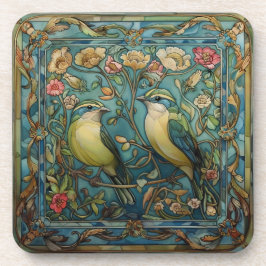 Posavasos Amantes en el amor Diseño romántico Art Nouveau