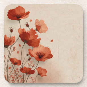 Posavasos Amapolas rojas