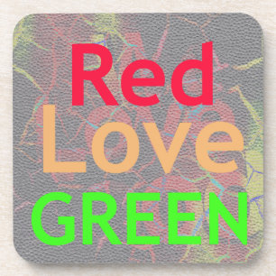 POSAVASOS AMAR EL ORO ROJO VERDE