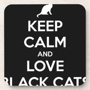 Posavasos Amar los gatos negros