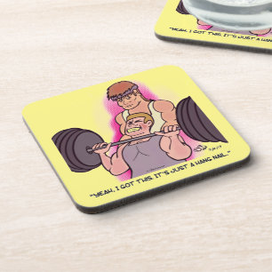 Posavasos Amarillo de los gallos de cola