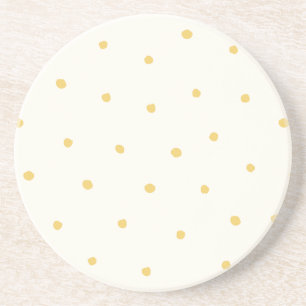 Posavasos Amarillo Mantequilla Patrón de lunares Modern Farm