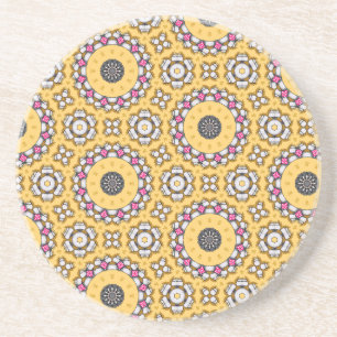 Posavasos Amarillo y rosa