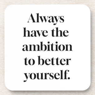 Posavasos Ambición de la escoria de plástico dura