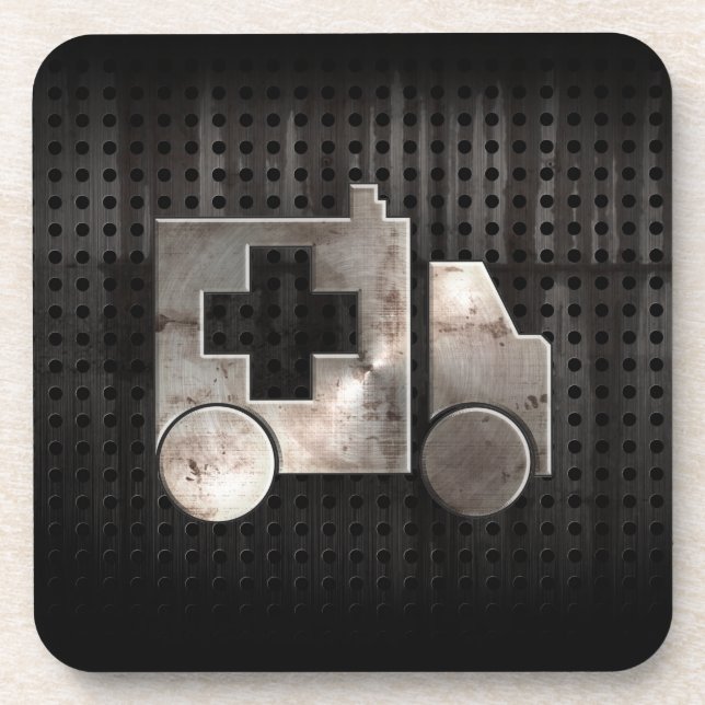 Posavasos Ambulancia rugosa (Frente)