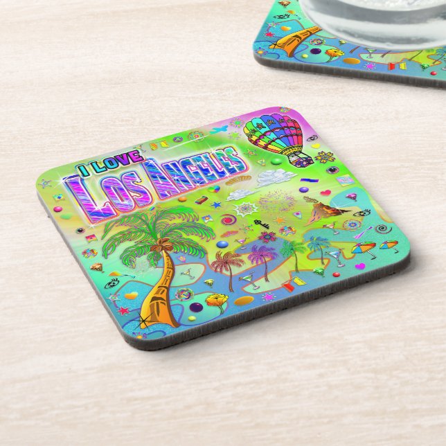 Posavasos AME Los Ángeles Coaster de Melodía Atemporal (Lado Izquierdo)