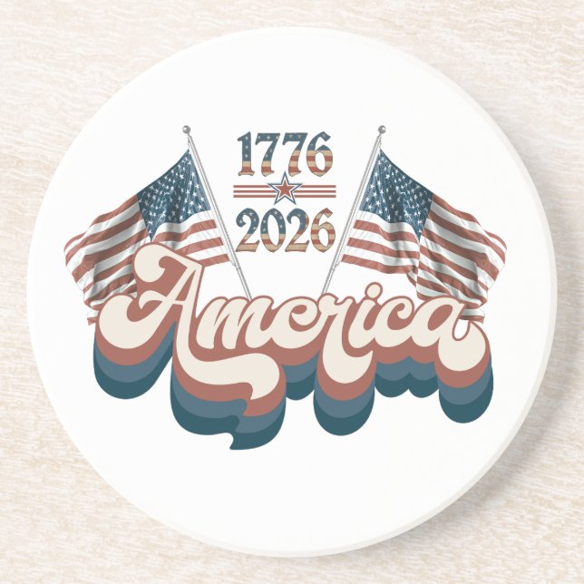 Posavasos America 1776–2026, Patriotic, USA 250 Years (Frente)