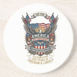 Posavasos America 250th Americana 1776 Freedom Eagle USA