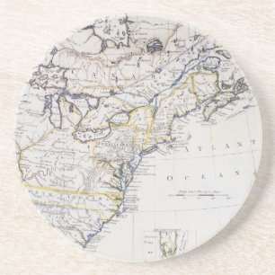 Posavasos AMÉRICA COLONIAL: MAPA, c1770