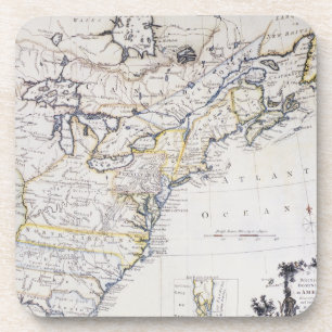 Posavasos AMÉRICA COLONIAL: MAPA, c1770