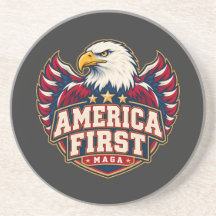America First Varsity Eagle Sandstone Coaster