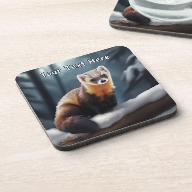 Posavasos American Pine Marten (Lado Izquierdo)