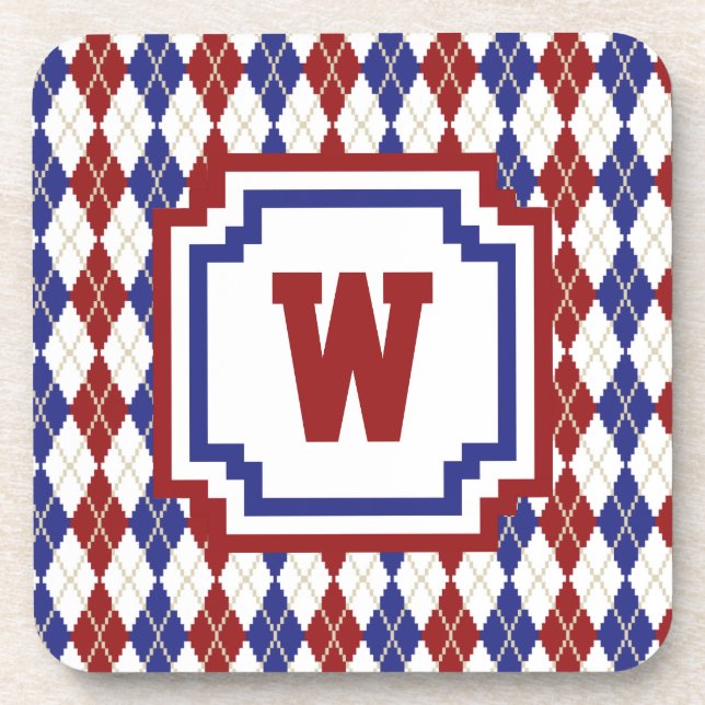 Posavasos Americana Argyle Square Coaster (Frente)