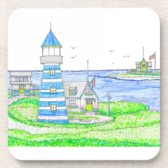 Posavasos Americana Lighthouse Coasters (Frente)