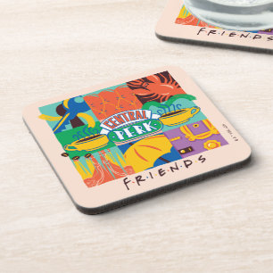 Posavasos AMIGOS™ Gráfico vibrante de Perk central