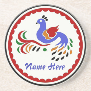 Posavasos Amish Style Bird Bebe Coaster