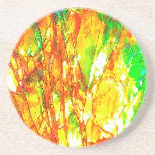 Posavasos Ammolita del atardecer de otoño