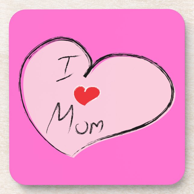 Posavasos Amo A Mamá (Frente)