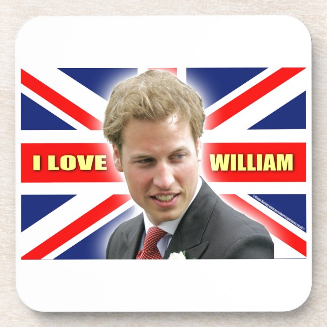 Posavasos Amo a William (Frente)