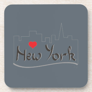 Posavasos Amo (corazón) Nueva York, Nueva York