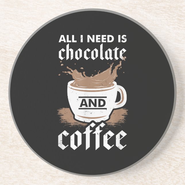 Posavasos Amo El Chocolate Y El Café (Frente)