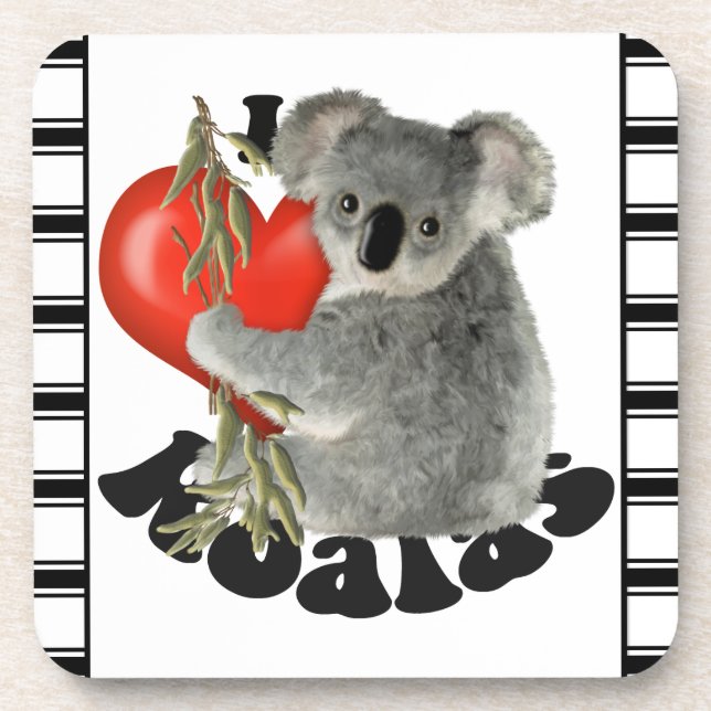 Posavasos Amo koalas (Frente)