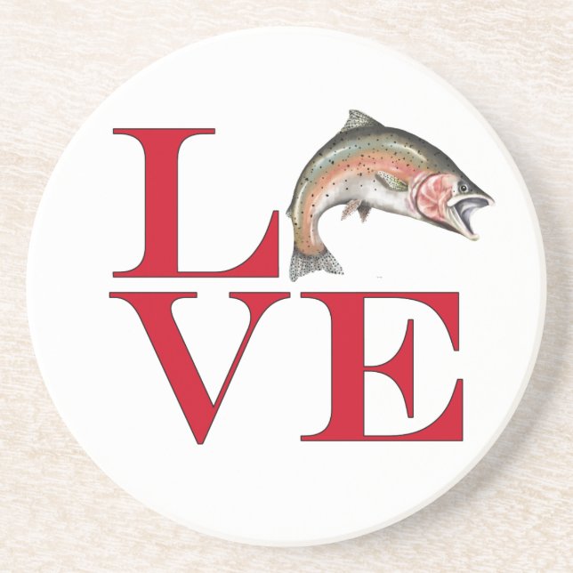 Posavasos Amo la trucha (Frente)