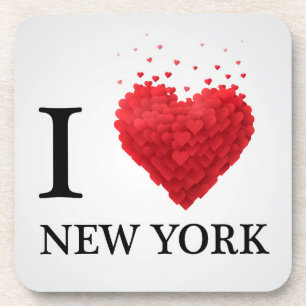 Posavasos Amo los corazones de Nueva York
