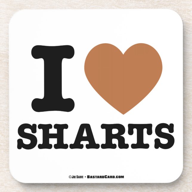 Posavasos Amo los sharts (Frente)