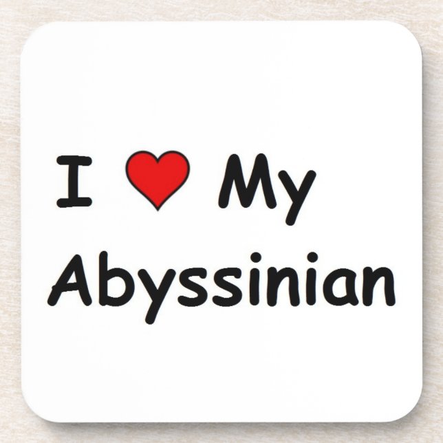 Posavasos Amo Mi Abysinian (Frente)