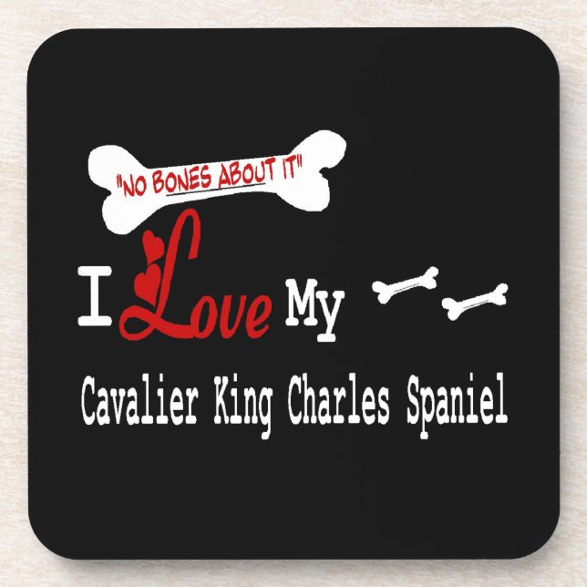 Posavasos Amo Mi Cavalier King Charles Spaniel (Frente)