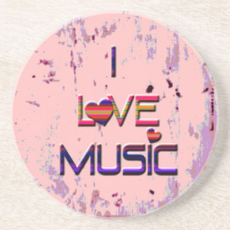 Posavasos Amo música con los corazones