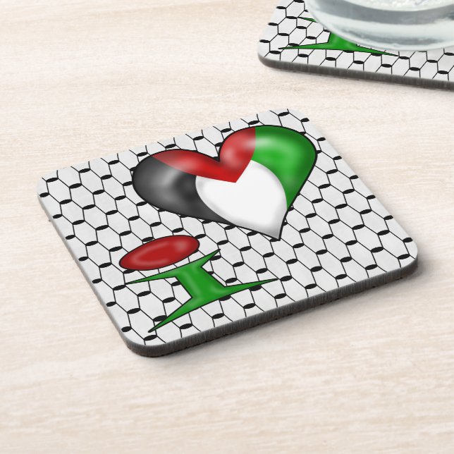 Posavasos Amo Palestina (Lado Izquierdo)