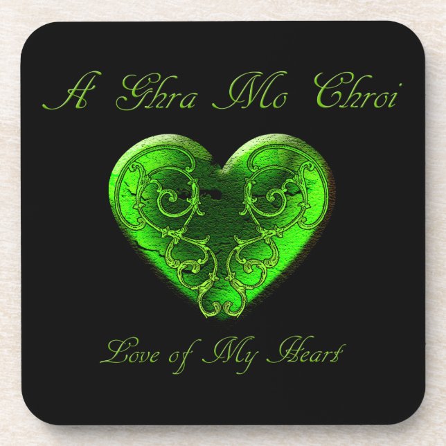 Posavasos Amor a mi corazón (Frente)