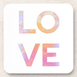 Posavasos Amor, acuarela