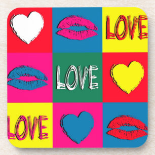Posavasos Amor al arte pop