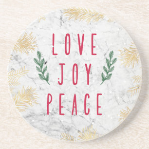 Posavasos Amor, alegría y paz, regalos de vacaciones para N