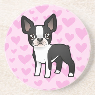 Posavasos Amor de Boston Terrier