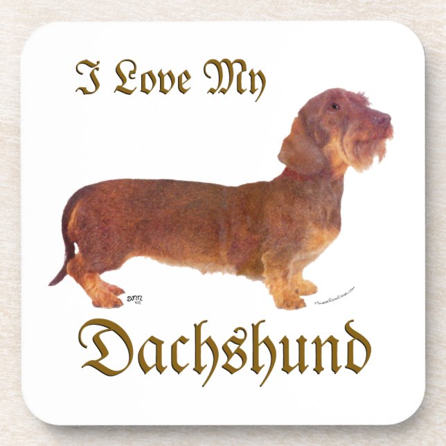 Posavasos Amor de Dachshund (Frente)