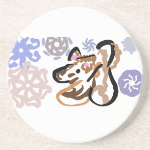Posavasos Amor de lobo en invierno