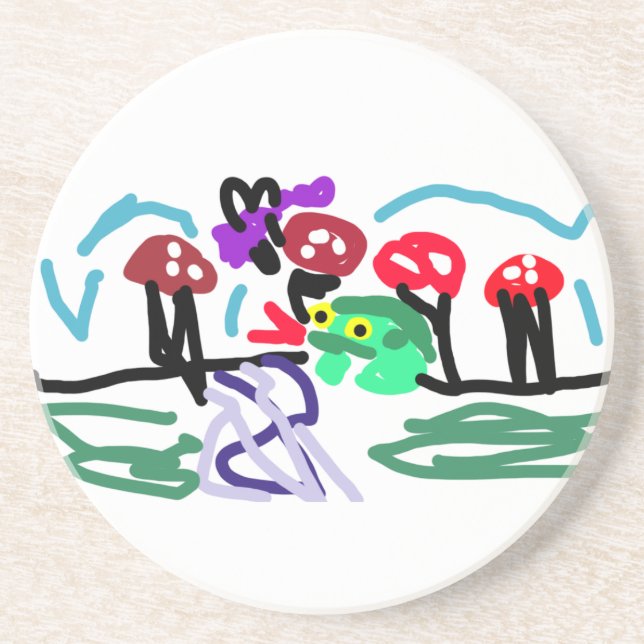 Posavasos Amor de rana  (Frente)