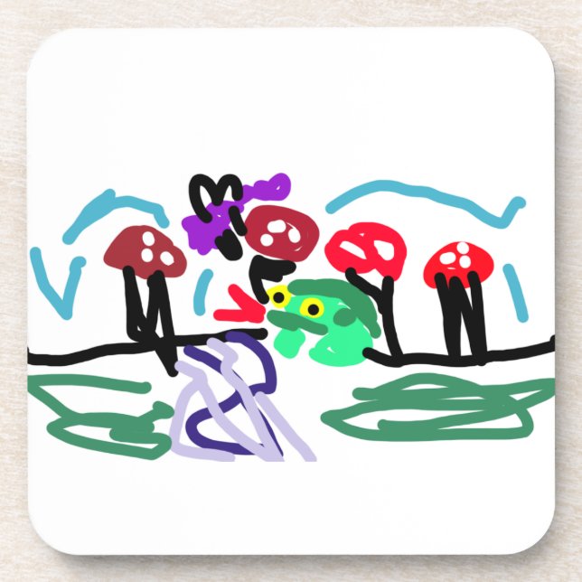 Posavasos Amor de rana  (Frente)