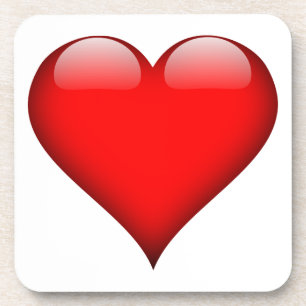 Posavasos Amor del corazón rojo